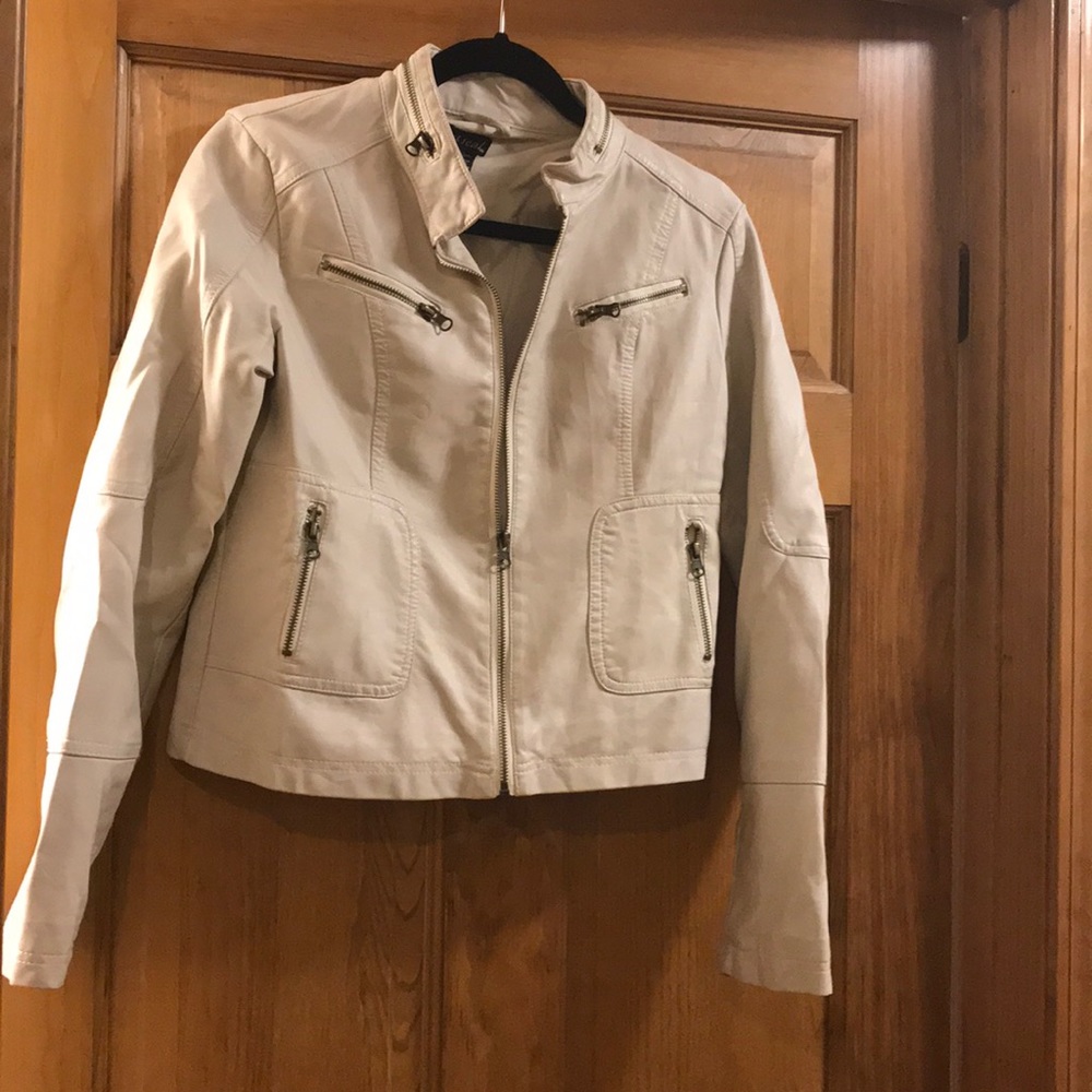 Faux leather jacket, M